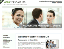 Tablet Screenshot of accountantsoxfordshire.com